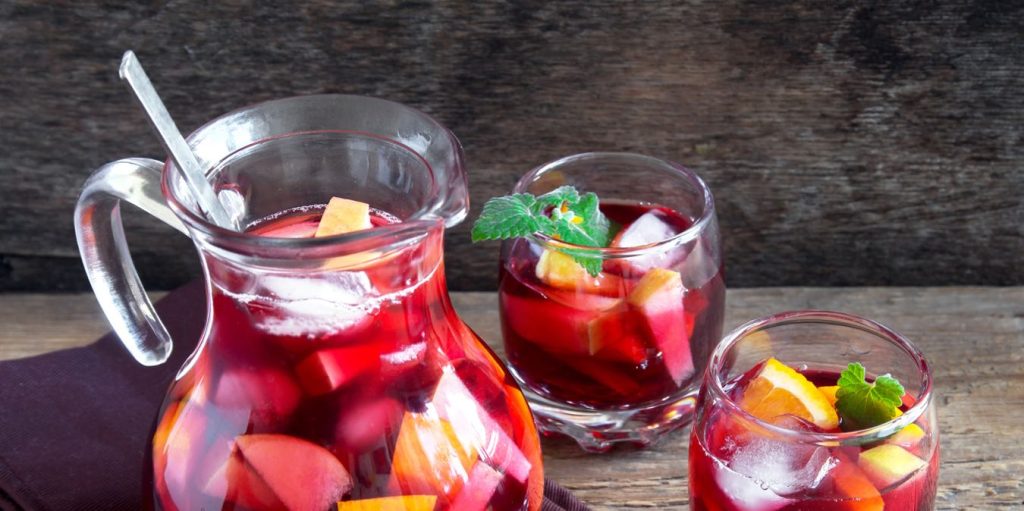 sangria rossa in caraffa