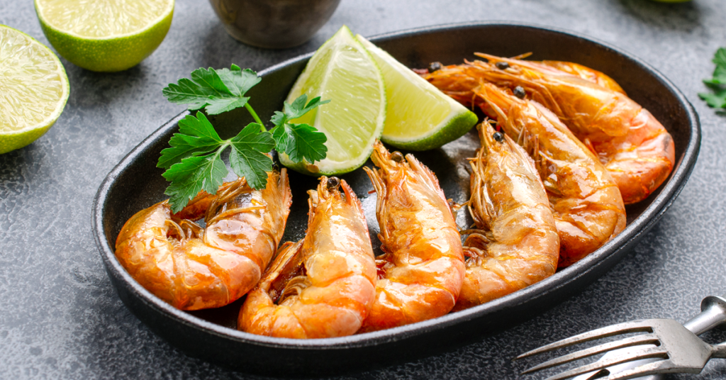 scampi al vino