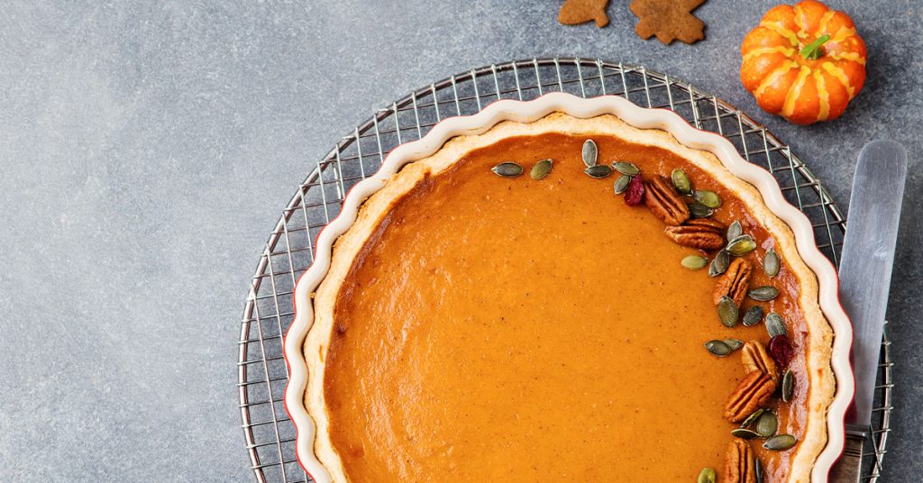 Torta alla zucca con frolla al vino rosso